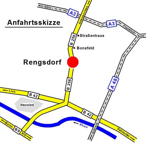 Anfahrtsskizze Rengsdorf